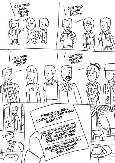 sad ending untuk yang sering bilang "cie"