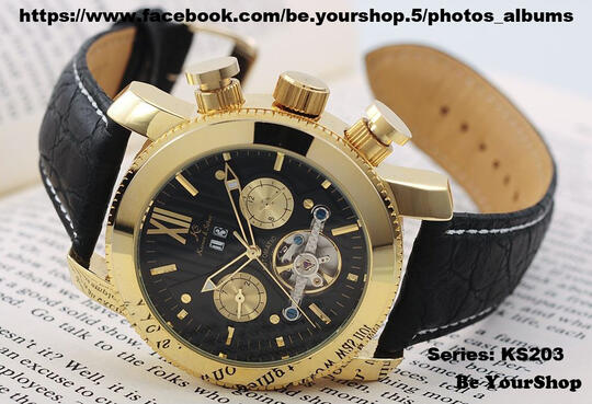 Ready Stock 'Kronen Sohne' jam tangan mekanik tanpa baterai