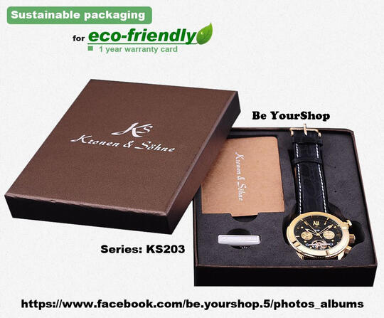 Ready Stock 'Kronen Sohne' jam tangan mekanik tanpa baterai