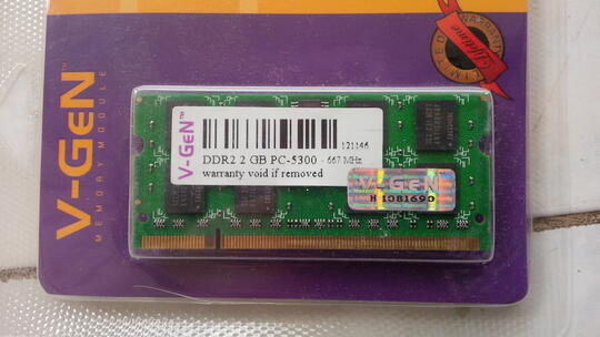 JUAL MEMORY RAM VGEN DDR2 2Gb PC-5300 SODIMM
