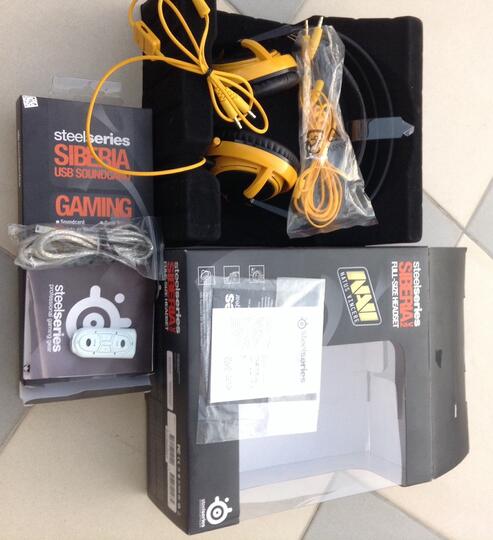Jual headset steelseries siberia v2 navi + soundcard limited gaaann,muraahhh muluss