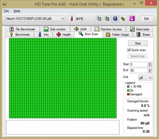 Hdd 80GB sata hitachi mantap