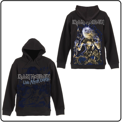 iron maiden live after death hoodie