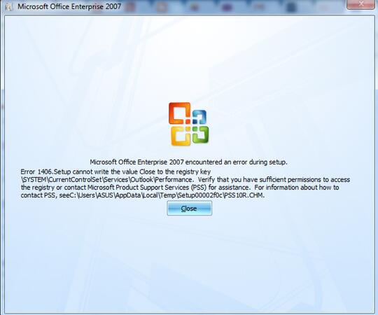 Error 1406, Tidak bisa install office 2007/2010 di laptop ane | KASKUS