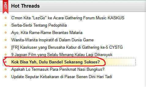 ~ DULU BANDEL SEKARANG SUKSES "KOK BISA YAH ??" ~