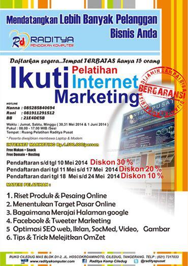 Pelatihan Internet Marketing FULL SEO