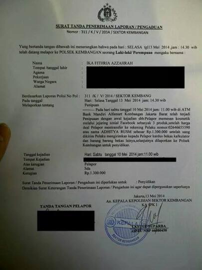 HATI HATI PENIPUAN TERBARU