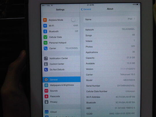 Ipad 3 white (32GB wifi+cell) ex. emax