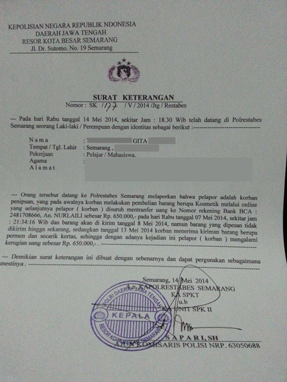 HATI HATI PENIPUAN TERBARU