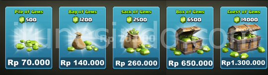 GEMS CLASH OF CLANS COC FOR ANDROID CEPAT DAN AMAN ITUNESINDO