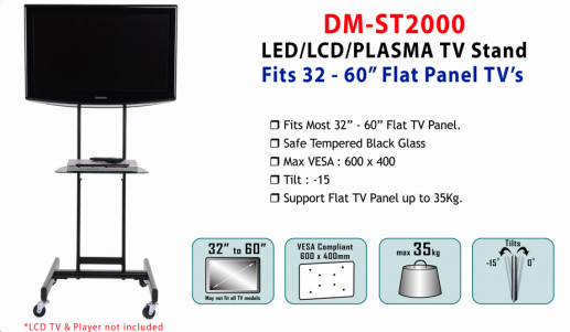New Aneka Bracket TV STANDING STANDARD BELALAI CEILING MERK NB/DM+PASANG