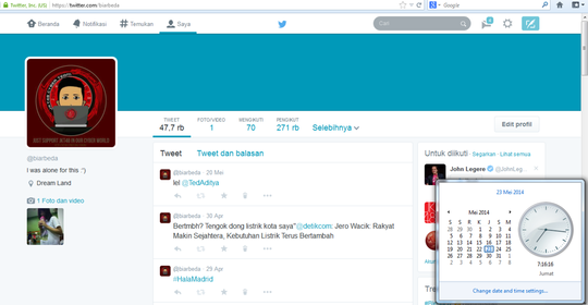 WTS Akun twitter 270ribu Followers ! :)