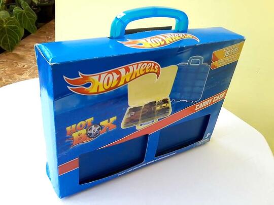 blue hot wheels case