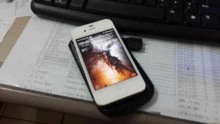 Jual IPhone 4S 32GB white mulus gan