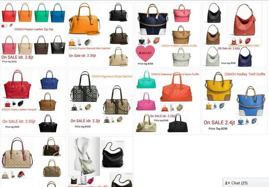 terjual tas handbag coach original authentic usa on sale murah must see