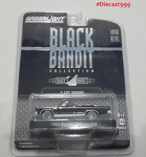 Diecast999 |Greenlight GREEN MACHINE - 1/64 1967 Dodge Coronet 500 (Black Bandit)