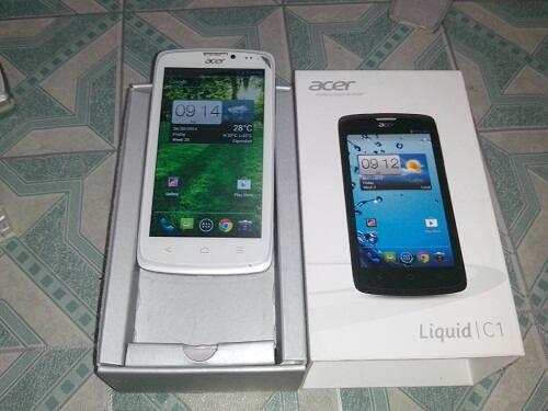 ACER C1 LIQUID WHITE BARU EX HADIAH GA DIPAKE HARGA SUPER MURAH