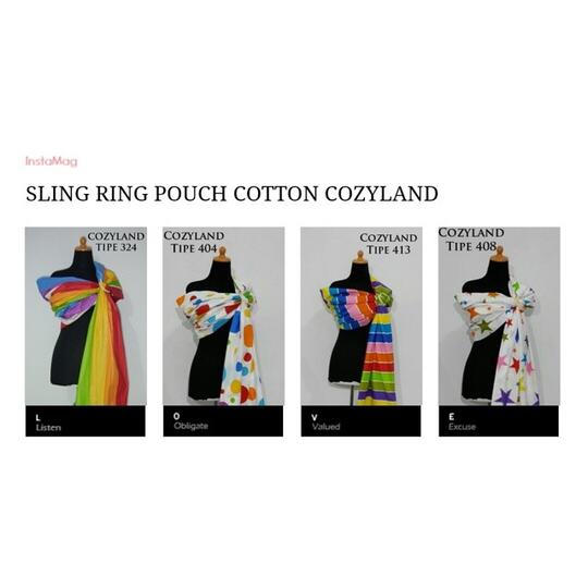 Sling ring Cozyland ( gedongan ring bayi modern ), dijamin gaya dan nyaman