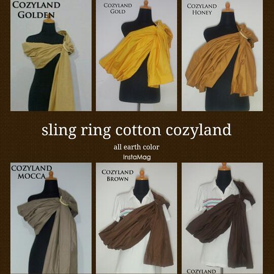 Sling ring Cozyland ( gedongan ring bayi modern ), dijamin gaya dan nyaman