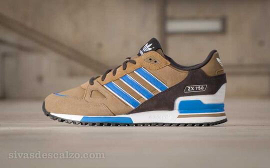 Adidas zx 750 brown khakis original big 