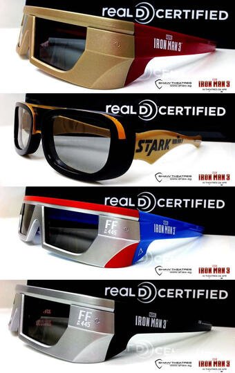 Kacamata RealD Ironman 3 Limited Edition