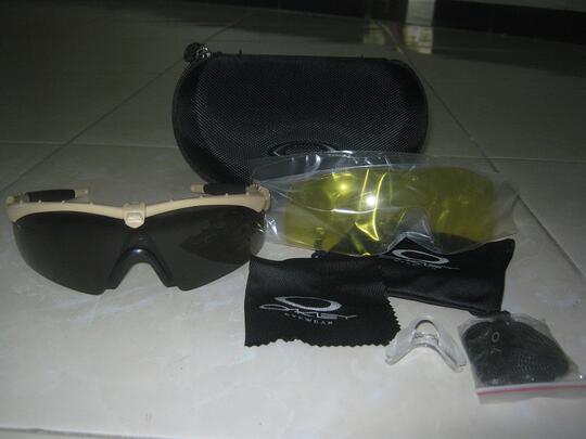 WeTeEs Oakley M frame TAN