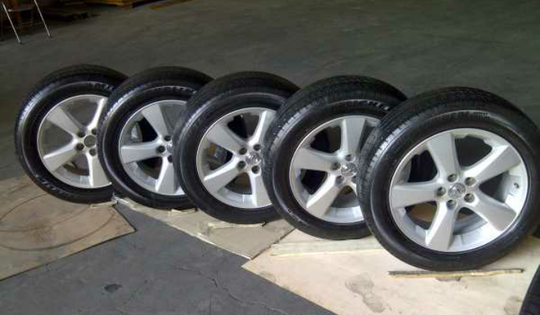 Jual Velg oem Lexus Harrier 5buah. + ban michelin 235 / 55 / r18. pcd 5x114