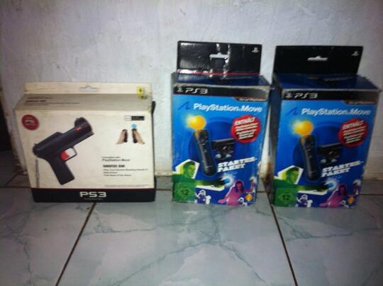 Terjual [ ps3 ] 2 ps move + navigator + eye + shooter jual sepaket 