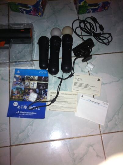 Terjual [ ps3 ] 2 ps move + navigator + eye + shooter jual sepaket 