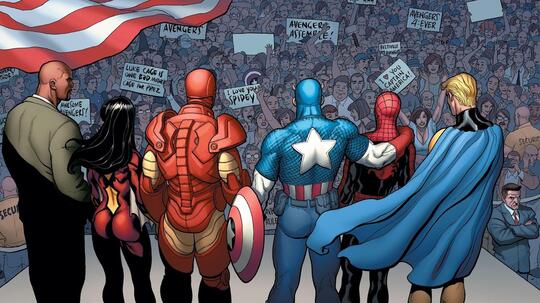 Poster Retro Superhero Marvel