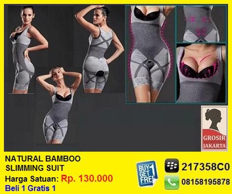 NATURAL BAMBOO SLIMMING SUIT, korset Tubuh Langsing Ideal