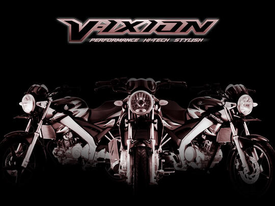 -- Yamaha Vixion Black 2009 -- Mulus, Orisinil & Terawat --