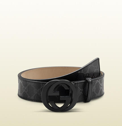black gucci imprime belt