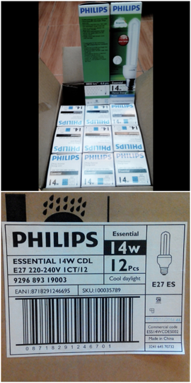 Lampu Philips Essentials 14w Cool Daylight Putih Box