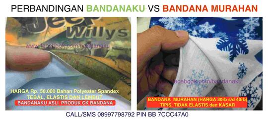 BANDANAKU MULTIFUNGSI (BUFF) BAHAN SPANDEX (BAHAN TEBAL DAN ELASTIS)