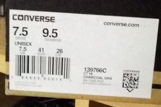 Sepatu Converse CT HI Destroyed Flag charcoal 100% ORIGINAL
