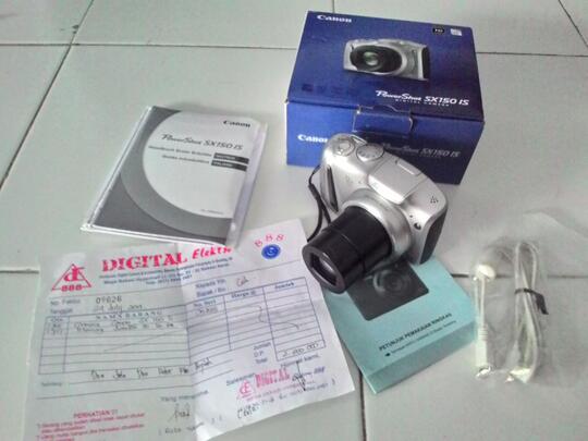 Kamera Canon Powershoot SX 150 IS mulus BEKASI