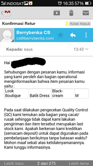 Kecewa Dengan Pelayanan Berrybenka Kaskus