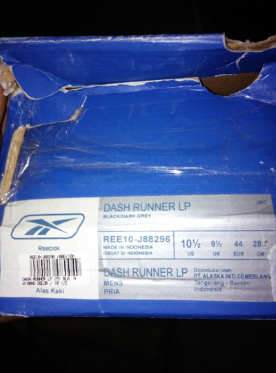 Terjual Reebok Dash Runner LP Original 