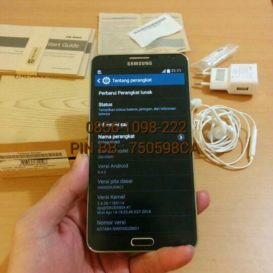 WTS : SAMSUNG GALAXY NOTE 3 (SM-N900). KONDISI PERFECT. GARANSI PANJANG