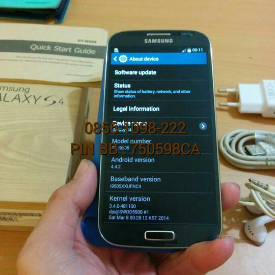WTS : SAMSUNG GALAXY S4 (GT-I9505) SECOND VERSI 4G(LTE). KONDISI MULUS; FULLSET