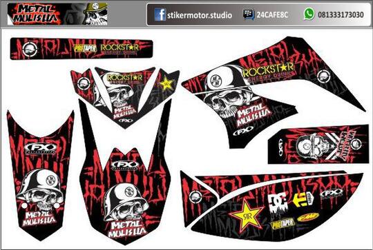 Terjual Stiker  Motor  untuk  KLX  D Tracker KASKUS