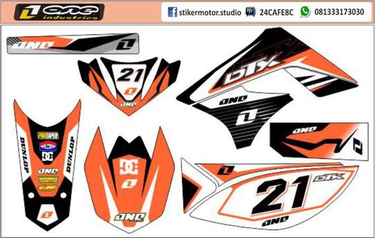 Terjual Stiker  Motor  untuk  KLX  D Tracker KASKUS