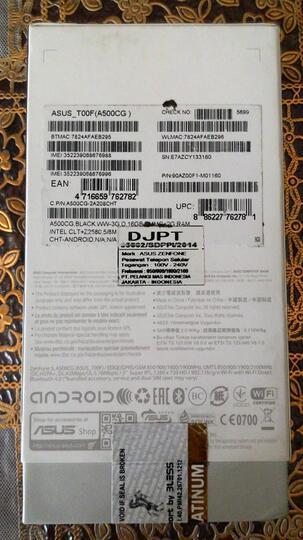 BNIB ASUS ZENFONE 5 16 GB, 2 GB RAM, INTEL Z580 HITAM