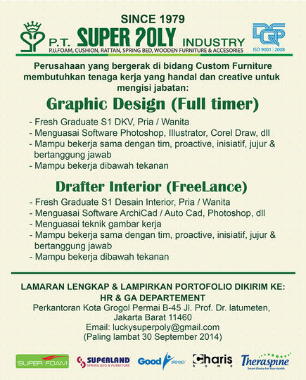 Asisten Interior Design CYL Surabaya - Lowongan Freelance 