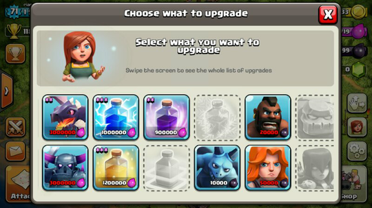 id clash of clans lvl 71 TH 8 otw 9