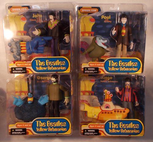 the beatles yellow submarine action figures