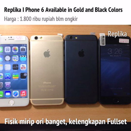 Replika handphone MEWAH! Murah meriah Aja :)
