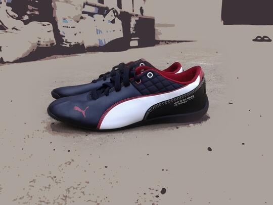 puma mercedes shoes red