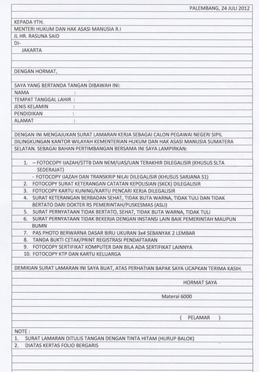 28+ Contoh Surat Lamaran Kerja Double Folio - Kumpulan ...